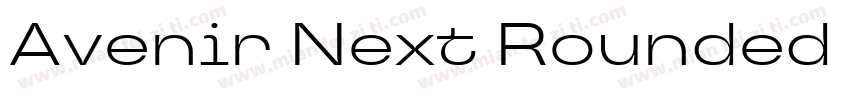 Avenir Next Rounded W04 Regular字体转换